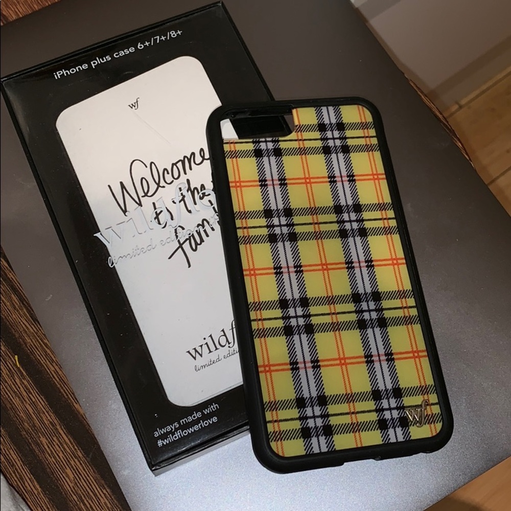 Wildflower Yellow Plaid iPhone 7/8 Plus Case